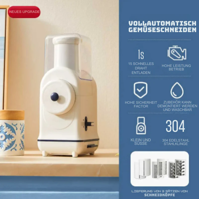 QuickSlice - Multifunktionaler elektrischer Kartoffelschneider Gemüseschneider | 50% RABATT - Image 3