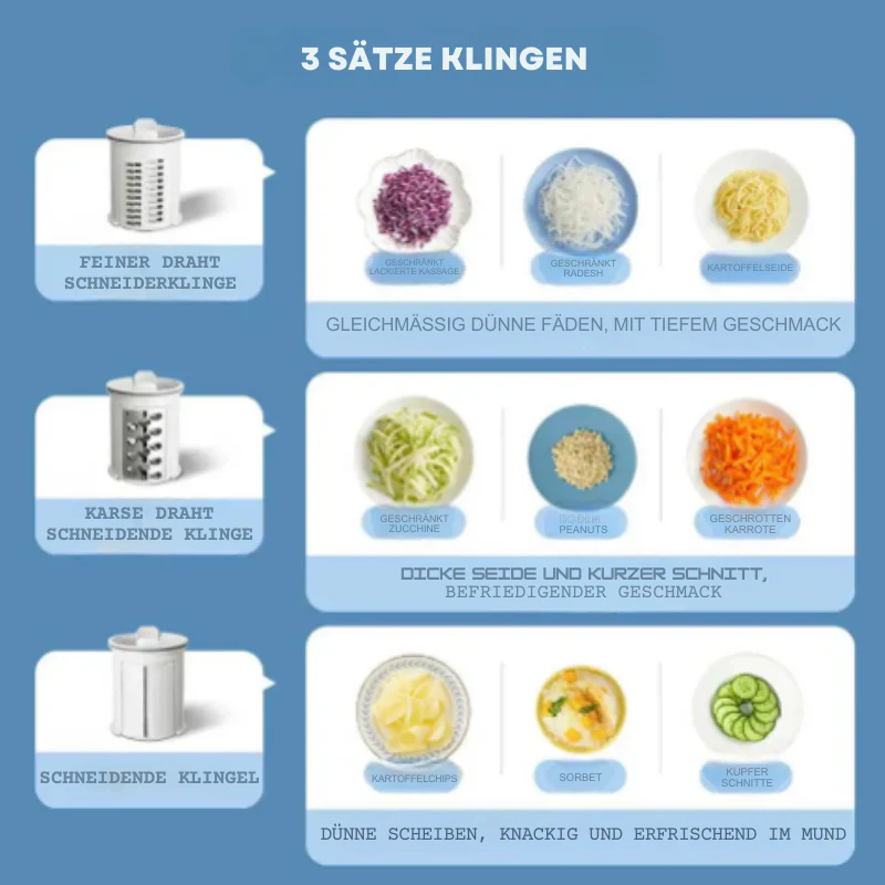 QuickSlice - Multifunktionaler elektrischer Kartoffelschneider Gemüseschneider | 50% RABATT - Image 7