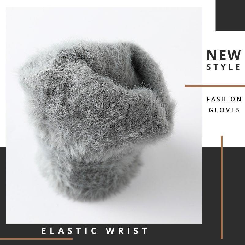 Neva – Damen Winter Touchscreen Handschuhe mit Kunstmink-Futter - Image 3