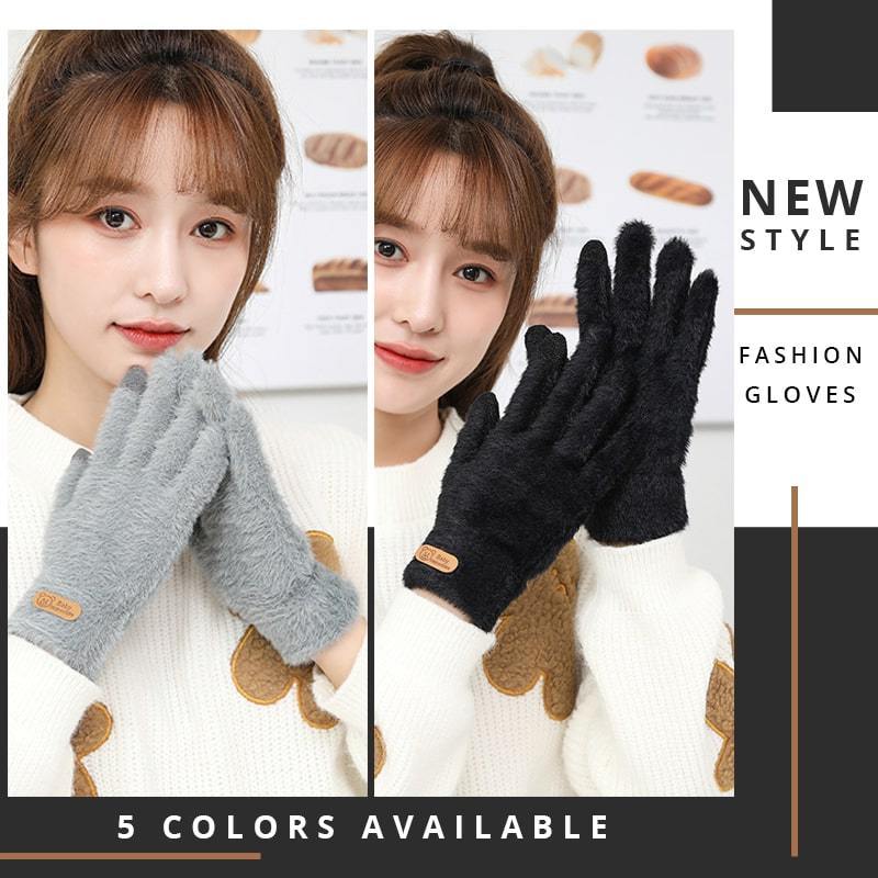 Neva – Damen Winter Touchscreen Handschuhe mit Kunstmink-Futter - Image 9