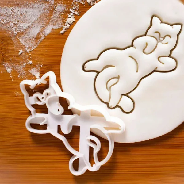 Niedliche Katze Keksform DIY Backen Dekoration Werkzeuge - Image 3