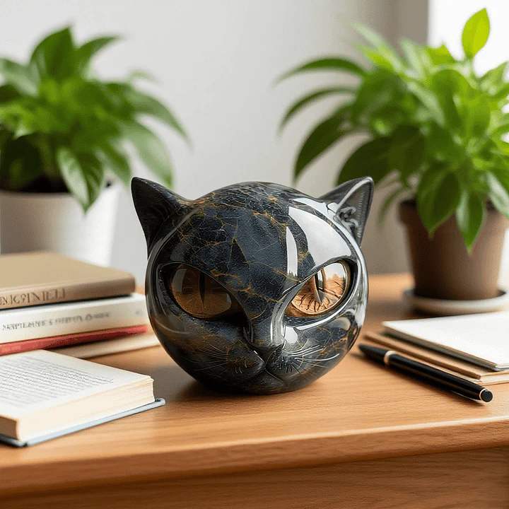 Noctura™ – Mystische schwarze Katzenskulptur | 50% Rabatt - Image 2