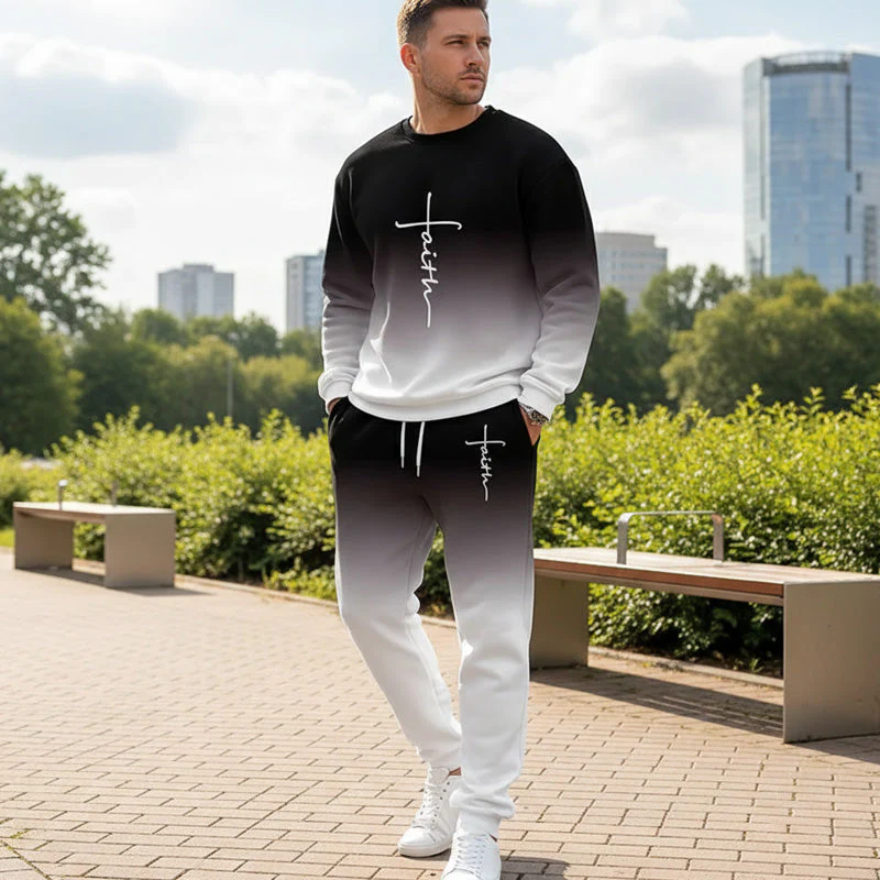 Nolan – Herren-Trainingsanzug mit Farbverlauf-Design und Komfort - Image 4
