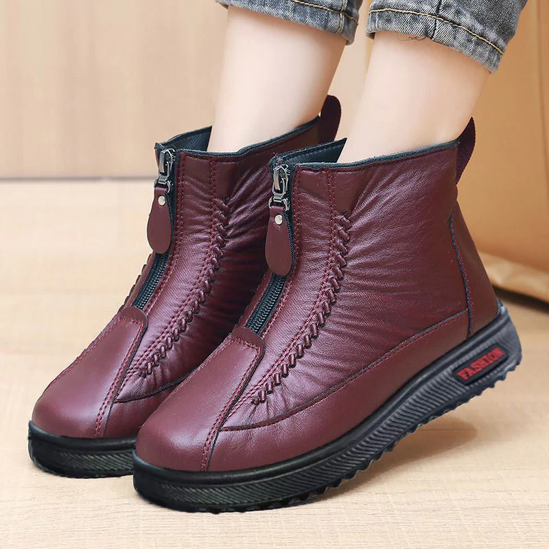 Nora – Winterstiefel mit warmer Isolierung und Reißverschlussverschluss
