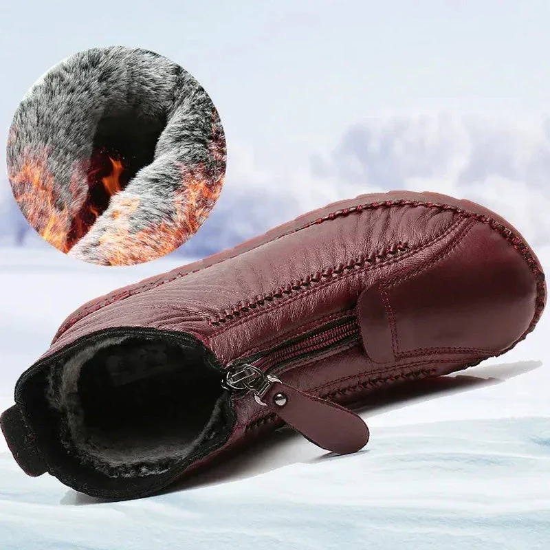 Nora – Winterstiefel mit warmer Isolierung und Reißverschlussverschluss - Image 4