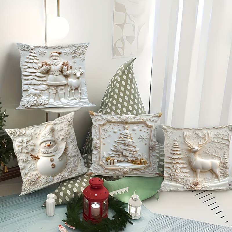 NordForm – Elegante Weihnachts-Kissenbezüge | 4er-Set - Image 2