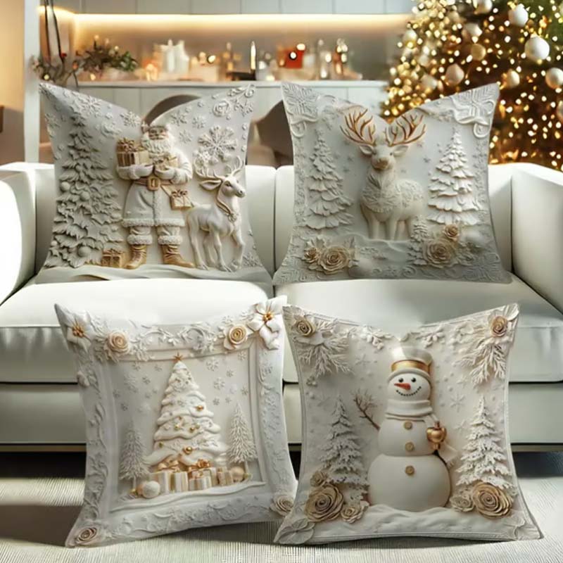 NordForm – Elegante Weihnachts-Kissenbezüge | 4er-Set - Image 3