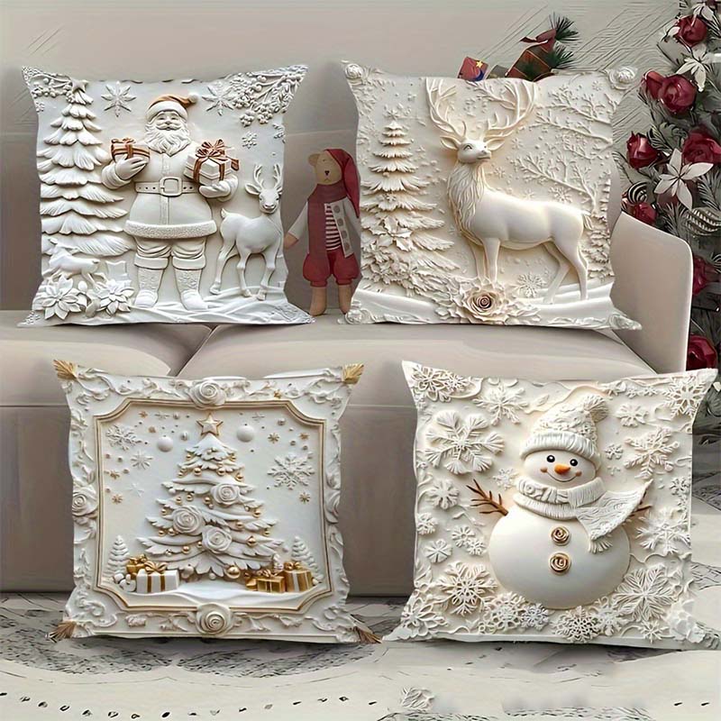 NordForm – Elegante Weihnachts-Kissenbezüge | 4er-Set - Image 6