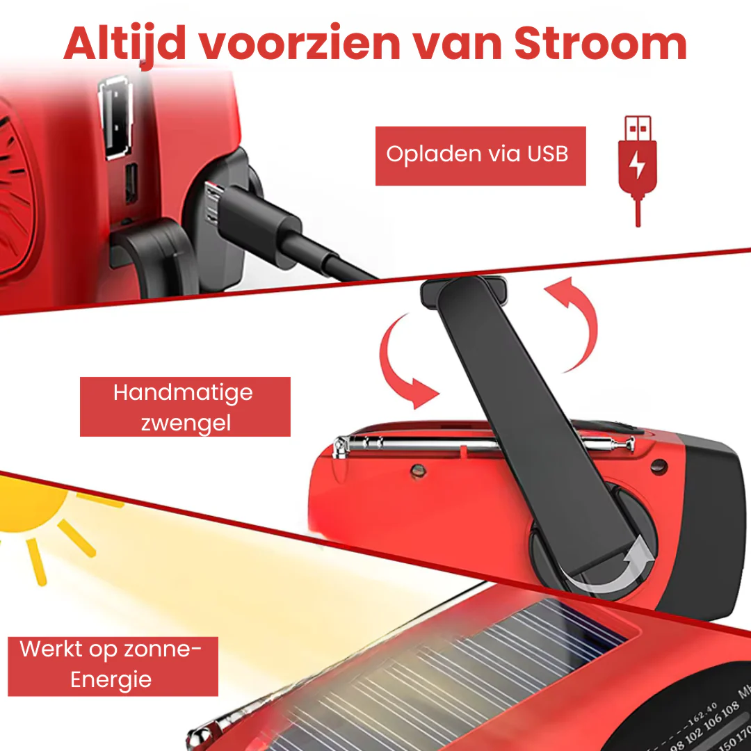 Notfallradio - Wetterwarnungen, SOS-Funktion & PowerBank-Funktion - Image 4