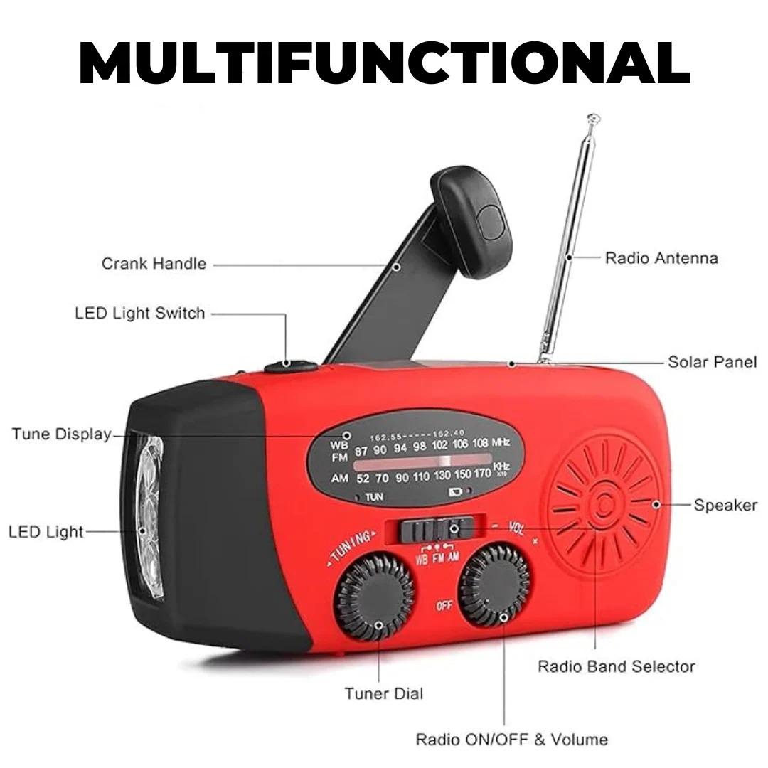 Notfunkgerät - Radio, Powerbank & Taschenlampe für Notfälle - Image 3