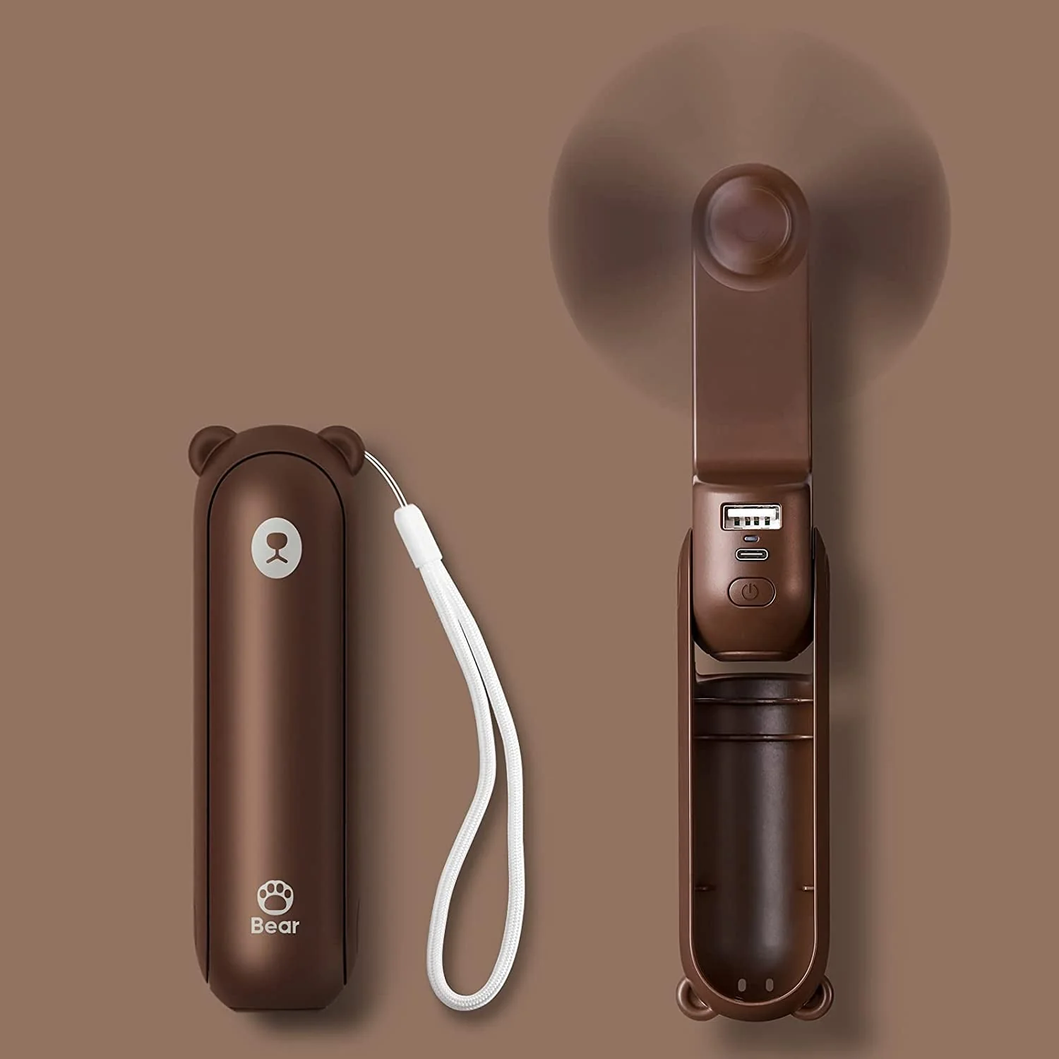 Ocerar | Tragbarer Mini-Ventilator + Powerbank + Taschenlampe + USB in 1 GADGET - Image 15