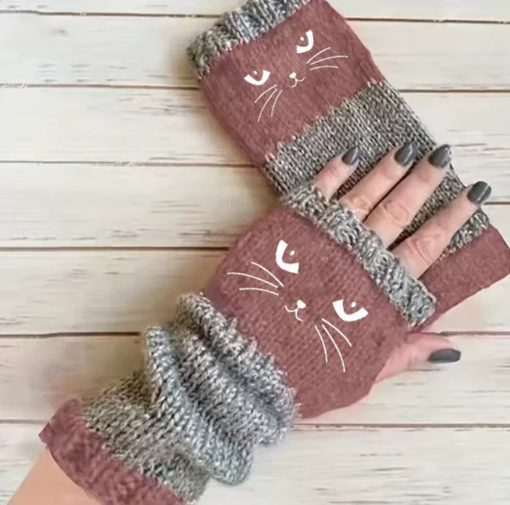 Olivia – Katzenstickerei Fingerhandschuhe | 1+1 GRATIS - Image 15