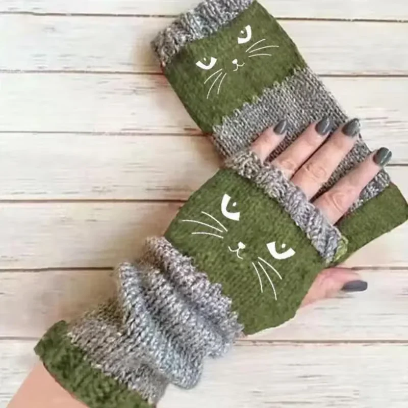 Olivia – Katzenstickerei Fingerhandschuhe | 1+1 GRATIS - Image 23