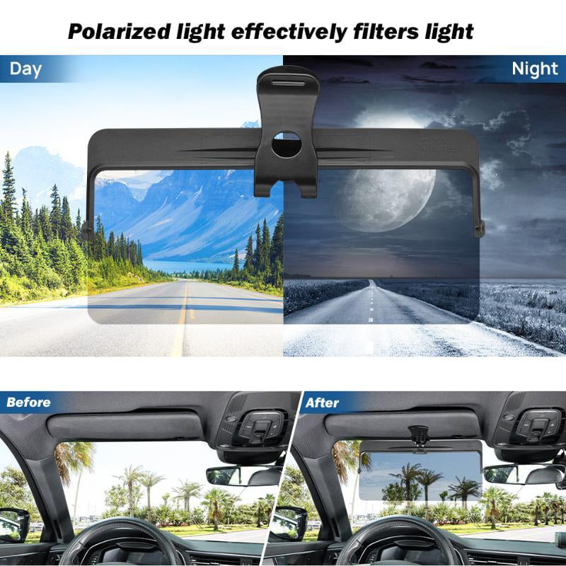 Polarisierte Sonnenblende für Auto — Blendung reduzieren, sicher fahren - Image 2