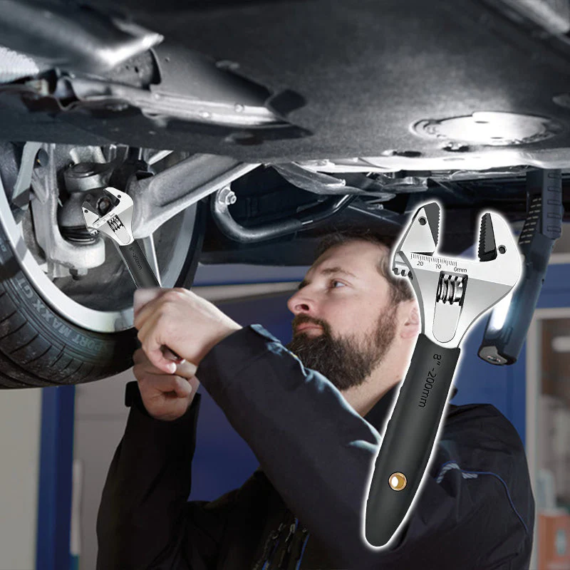 PowerGrip Verstellbarer Schraubenschlüssel — Meistere Muttern mühelos
