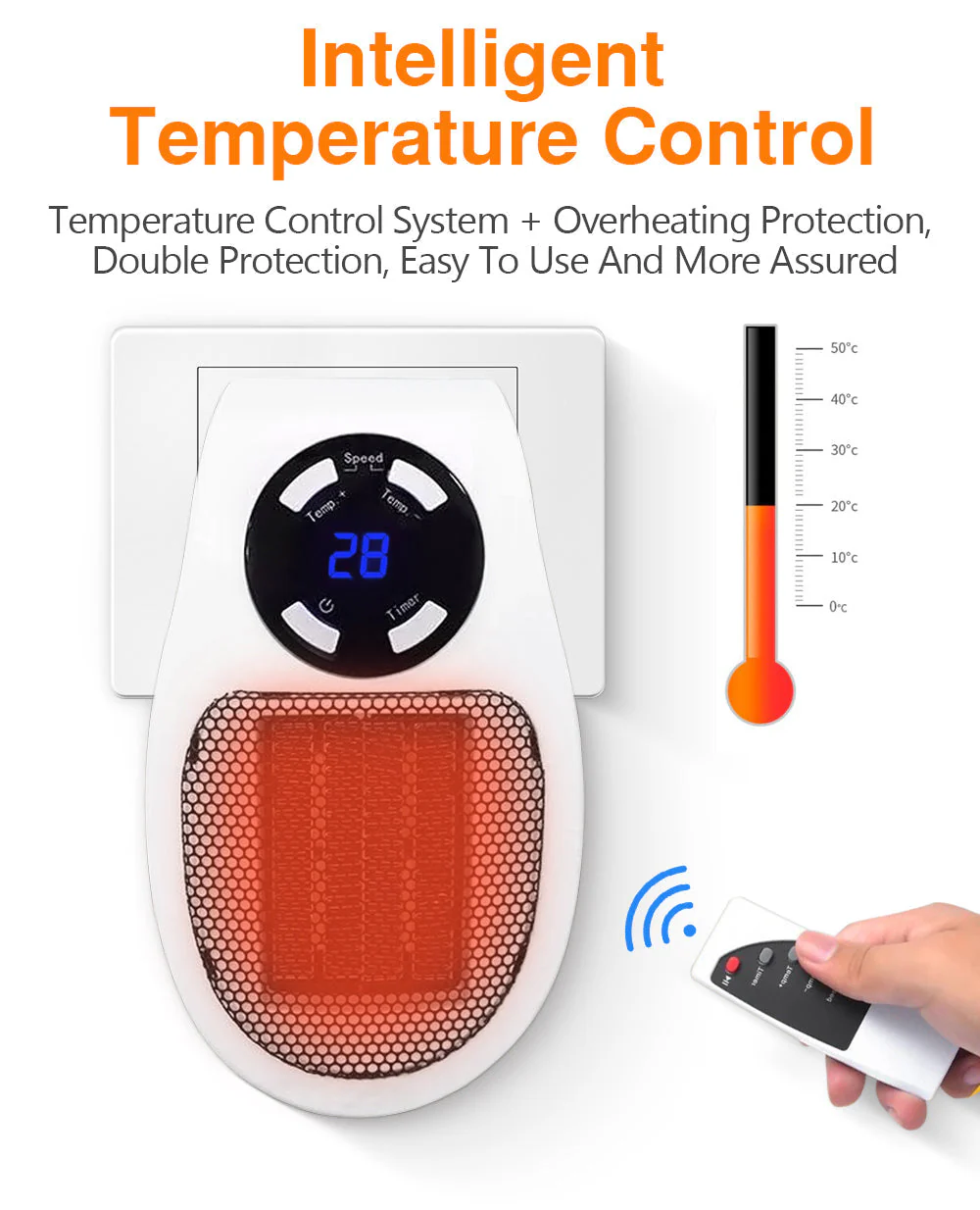 EcoHeatPro - Tragbarer elektrischer Heizlüfter | 50% RABATT - Image 3