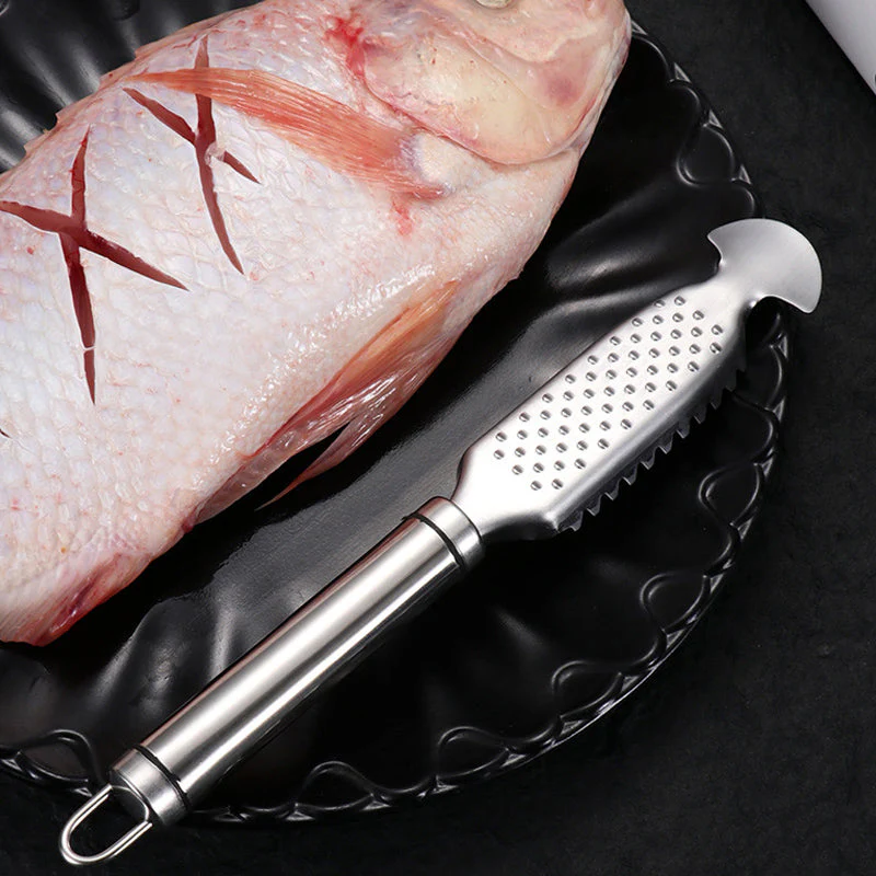 ChefMate – Edelstahl Fischschupper Set | 1+2 GRATIS