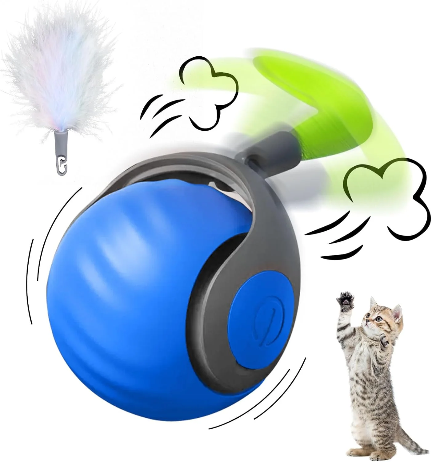 PurrMotion – Interaktiver Wiederaufladbarer Katzenspielball | 1+1 GRATIS - Image 6