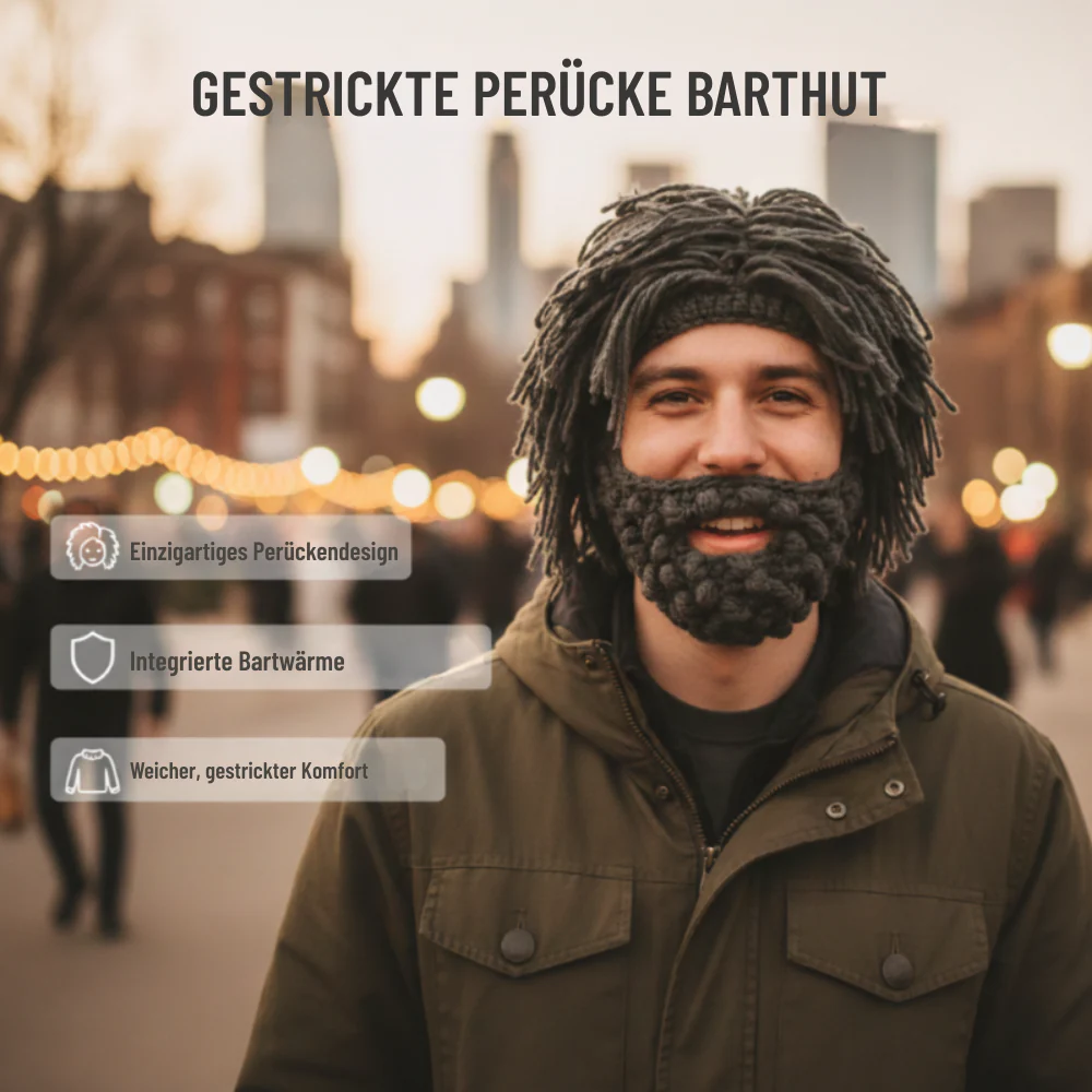 Ronan – Gestrickte Bartmütze Style | 50% RABATT