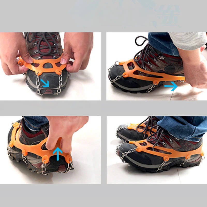 Rutschfeste Outdoor-Steigeisen für Wanderstiefel und -schuhe - Image 5