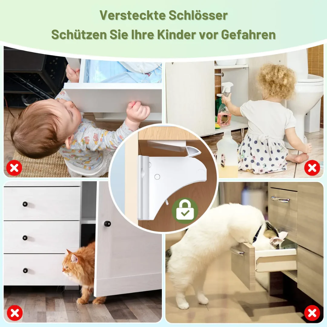 SafeGuard Pro – Verstecktes Schrank-Schloss | 1+2 GRATIS - Image 4