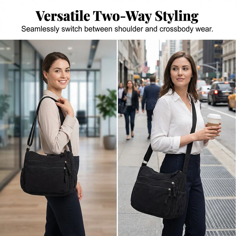 Sally – Legere, lässige Canvas-Schultertasche für Damen - Image 6