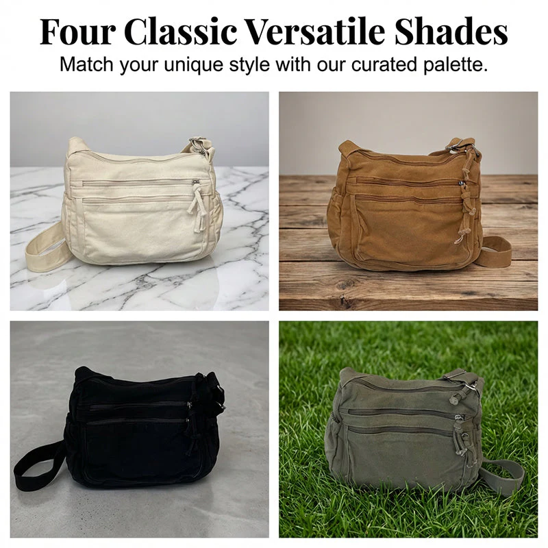 Sally – Legere, lässige Canvas-Schultertasche für Damen - Image 8