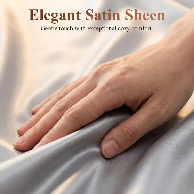 Satin-Bettwäsche-Set – Erwachen Sie mühelos wunderschön - Image 3