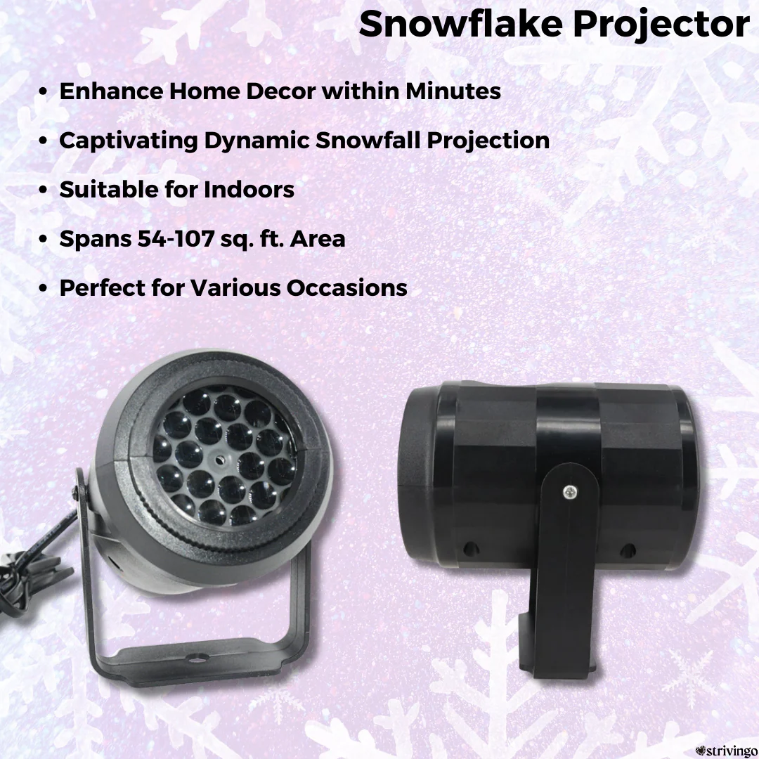 Schneeflockenprojektor - Die originellste Weihnachtsdekoration ohne Aufwand | 50% RABATT - Image 2