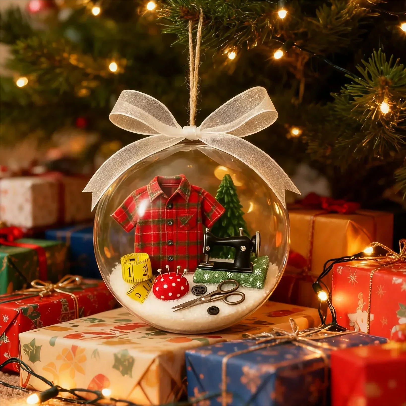 SewJoy – Schneekugel-Nähornament für Weihnachten - Image 2