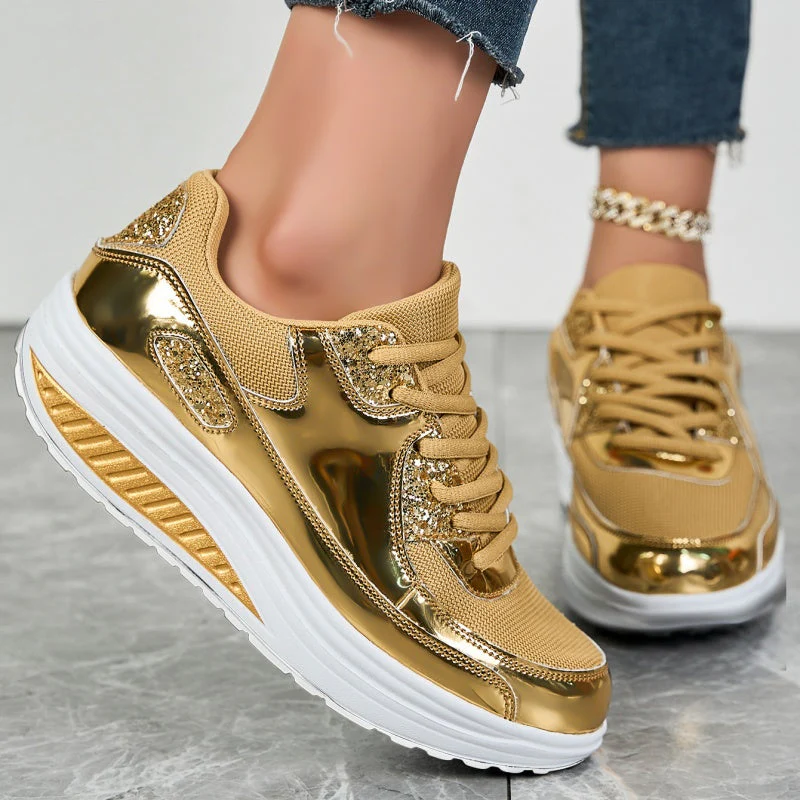 ShineStep™ – Glitzernde Plateau-Sneaker mit Komfort | 50% RABATT - Image 3