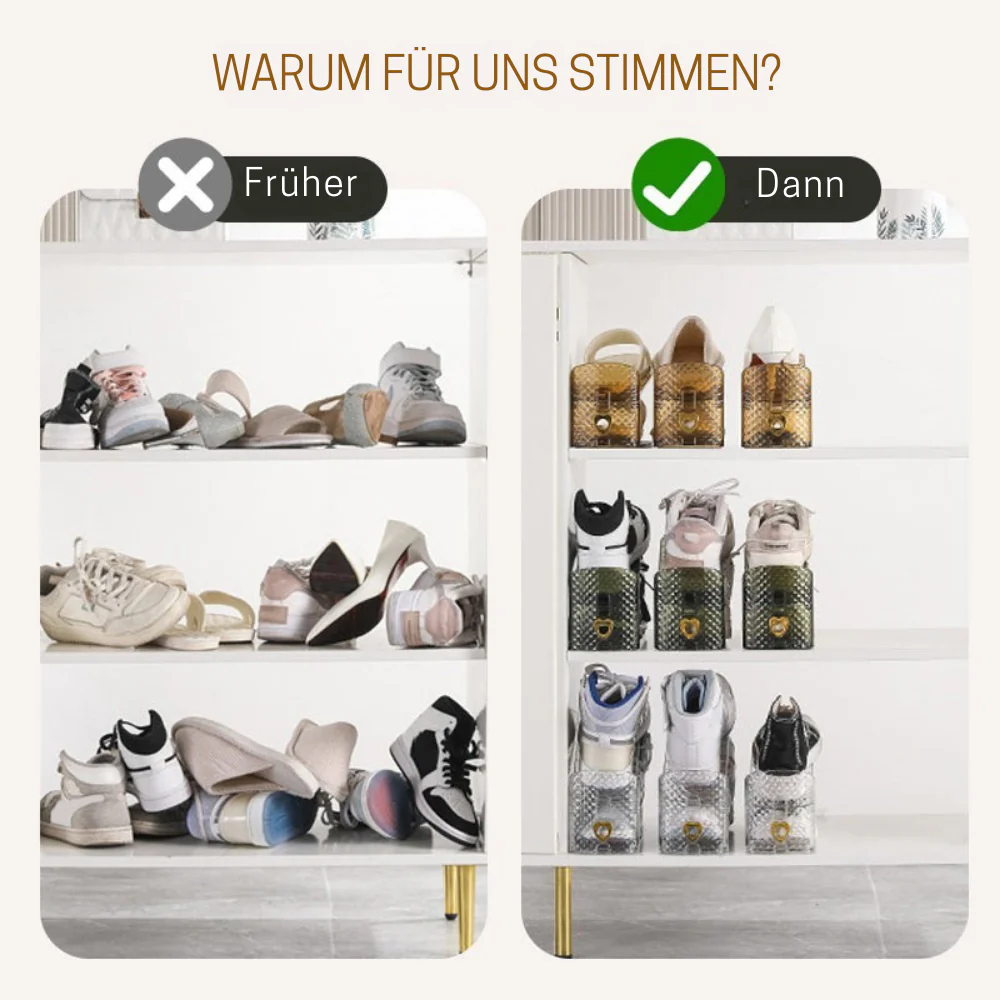 ShoeStack 4 Stück – Verstellbarer Doppel-Schuhorganizer | 50% RABATT - Image 3
