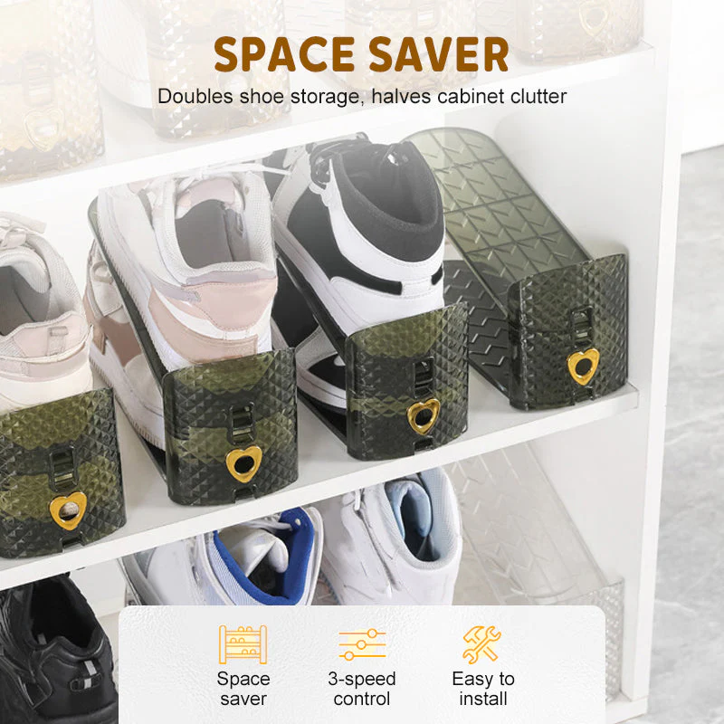 ShoeStack 4 Stück – Verstellbarer Doppel-Schuhorganizer | 50% RABATT - Image 6