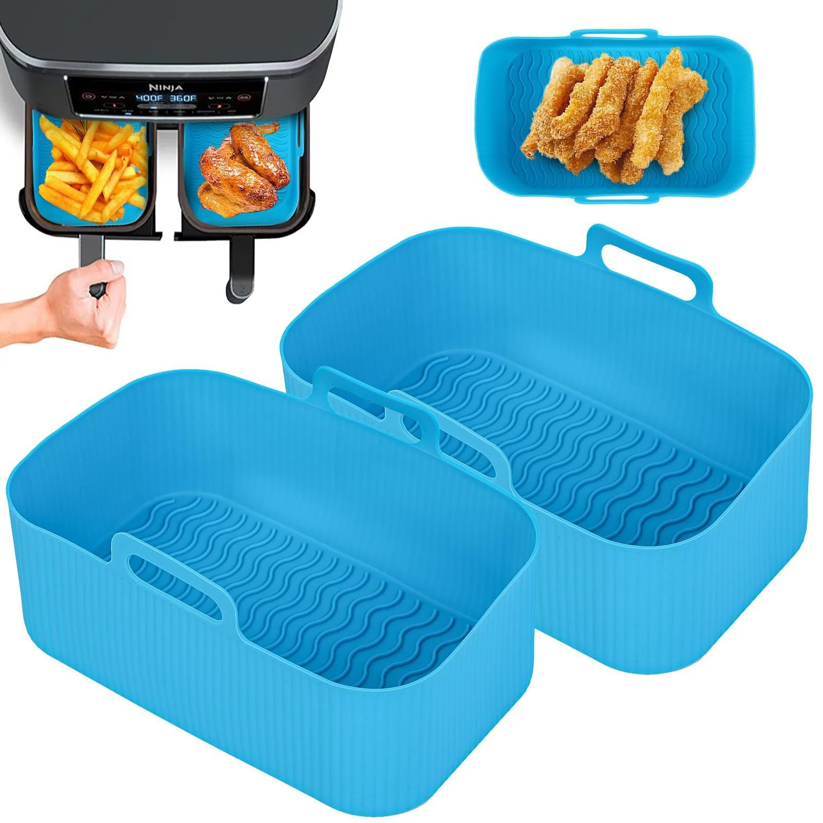 FryGuard - Silikon-Backblech für die Heißluftfritteuse | 1+1 GRATIS - Image 5