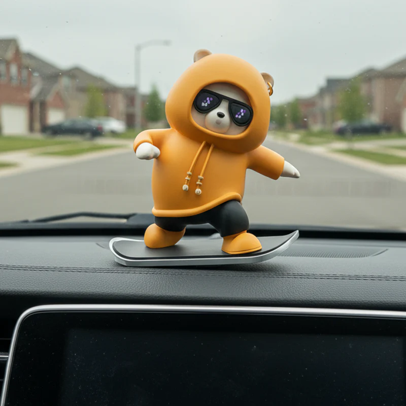 SkateBear – Lustiges Skateboard-Bär Autoornament | 1+1 GRATIS - Image 13