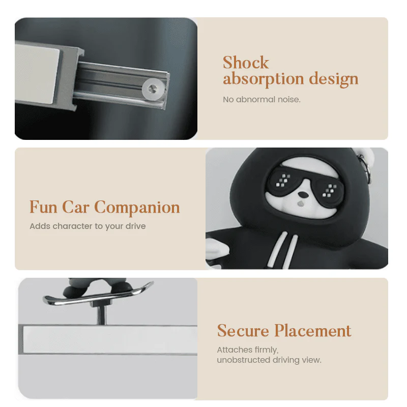 SkateBear – Lustiges Skateboard-Bär Autoornament | 1+1 GRATIS - Image 15