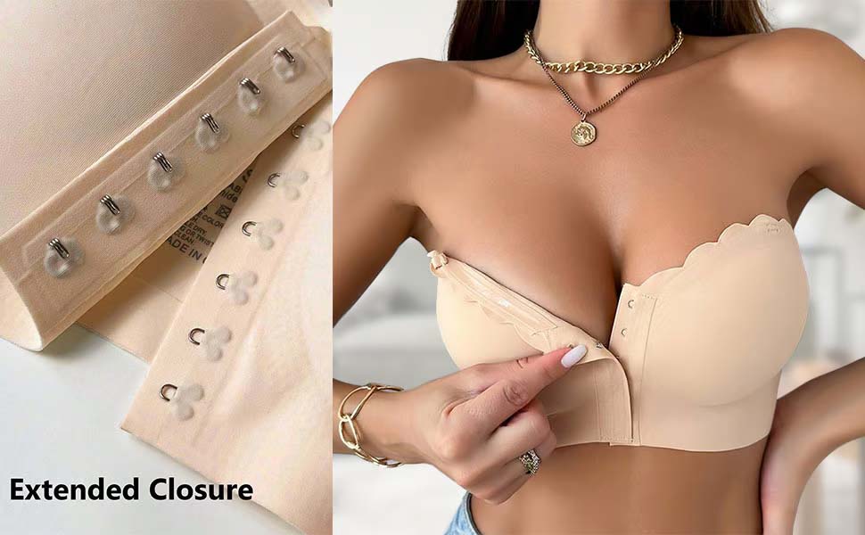 SlipFree™ – Nahtloser Bandeau-BH mit Vorderverschluss | 1+1 GRATIS - Image 15