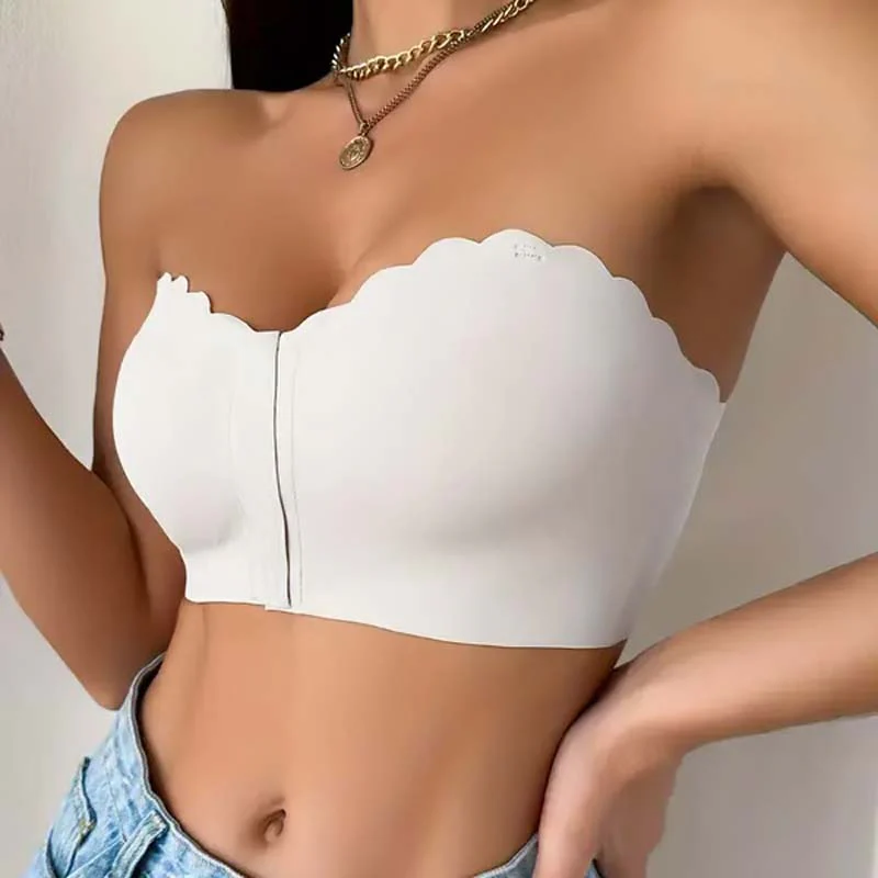 SlipFree™ – Nahtloser Bandeau-BH mit Vorderverschluss | 1+1 GRATIS - Image 5