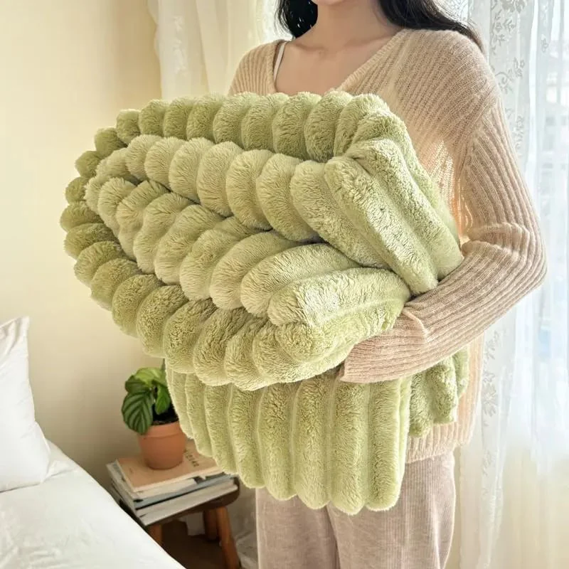 SnuggleHaven – Dicke Plüschdecke mit Kaninchenmotiv - Image 12