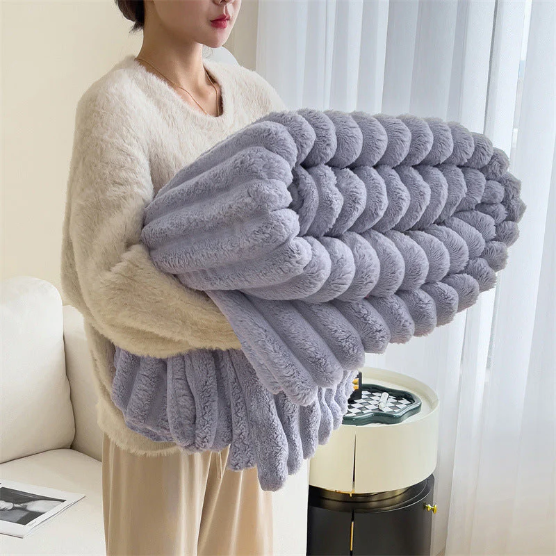SnuggleHaven – Dicke Plüschdecke mit Kaninchenmotiv - Image 18