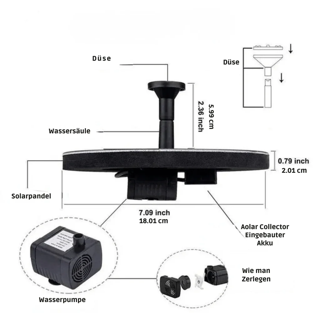 SolarFlow — Gartenbrunnen Pumpe | 50% RABATT - Image 3