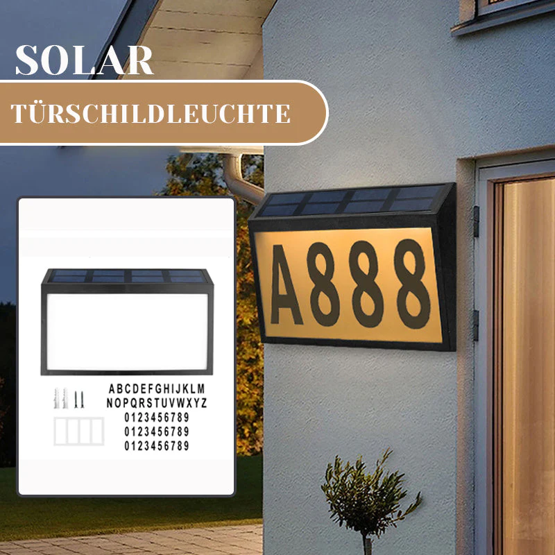 Solar-Türschildleuchte