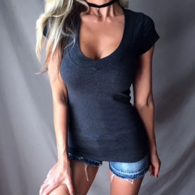 Sophia — Damen Sommer Slim Top mit tiefem V-Ausschnitt - Image 19