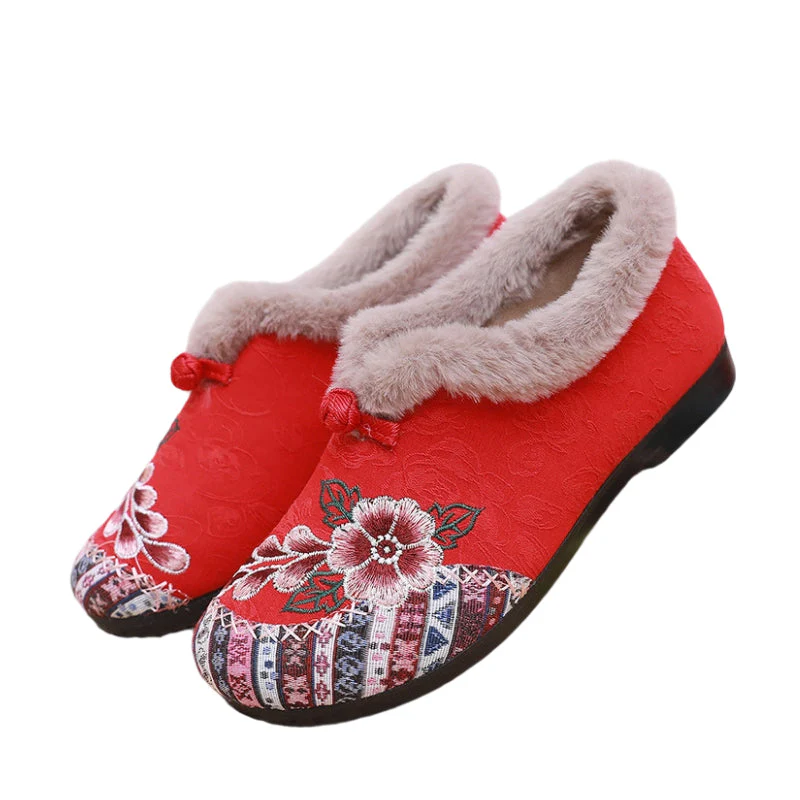 Sophie — Wärmeschuhe mit 3D-Stickerei und rutschfester Sohle - Image 11