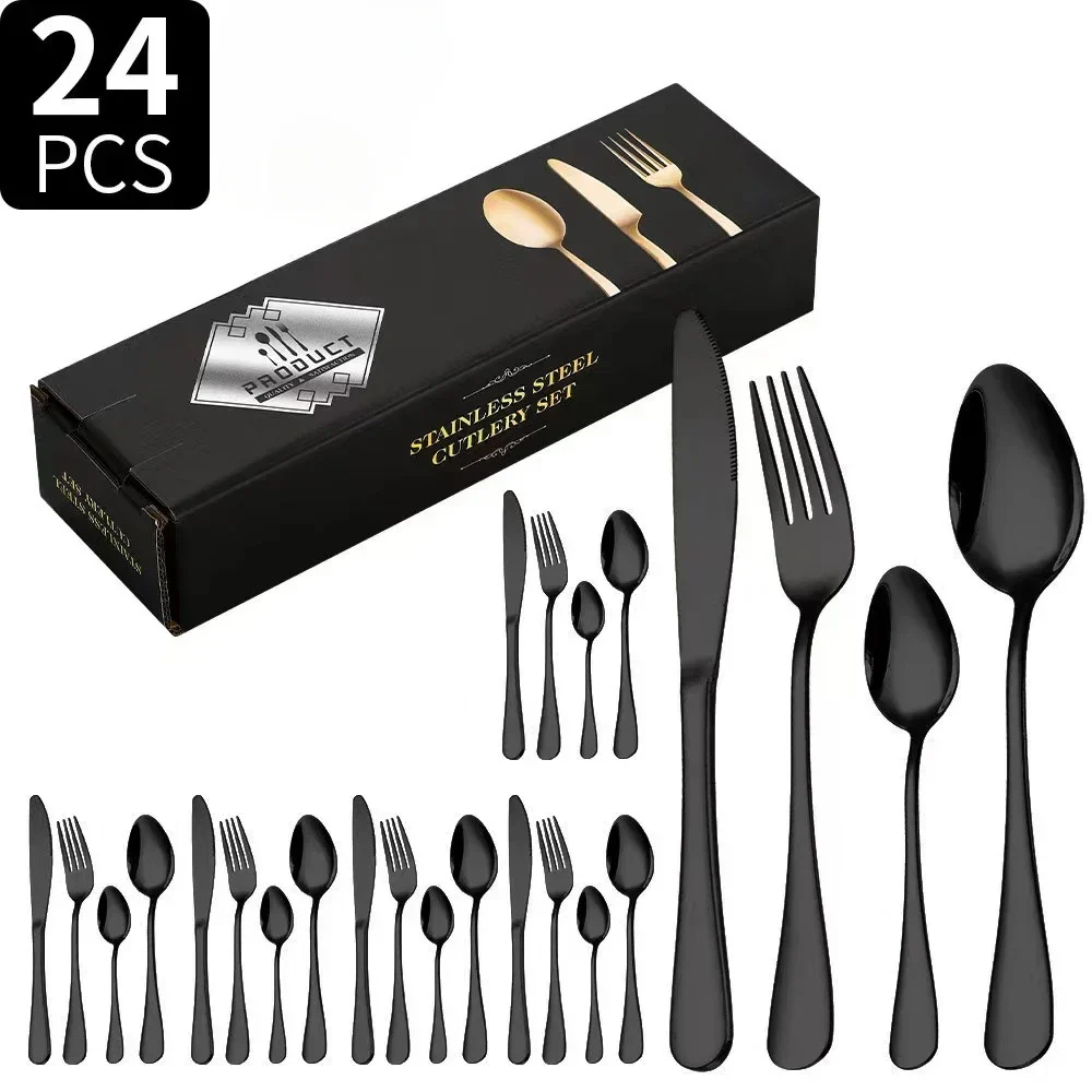 SteelElegance™ – 24-teiligen Edelstahl-Besteckset | 50% Rabatt - Image 11