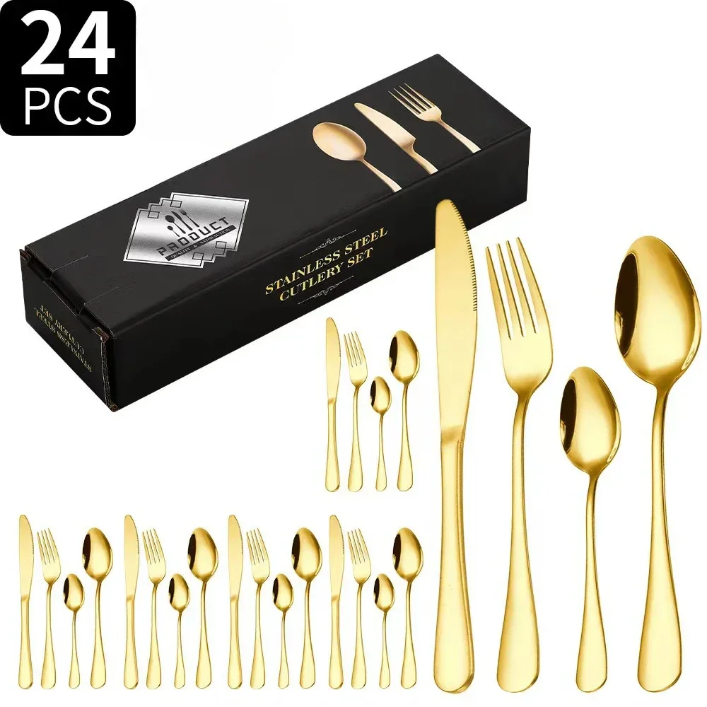 SteelElegance™ – 24-teiligen Edelstahl-Besteckset | 50% Rabatt - Image 6