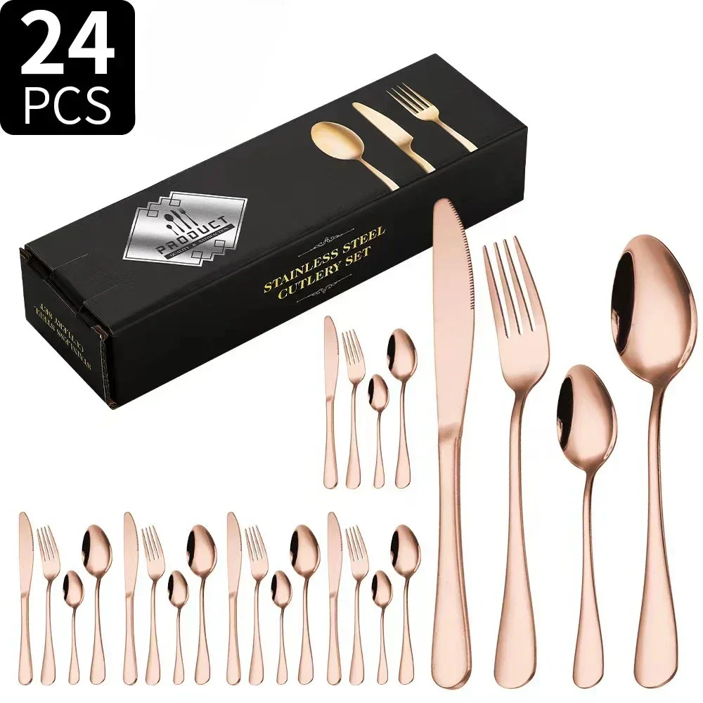 SteelElegance™ – 24-teiligen Edelstahl-Besteckset | 50% Rabatt - Image 9