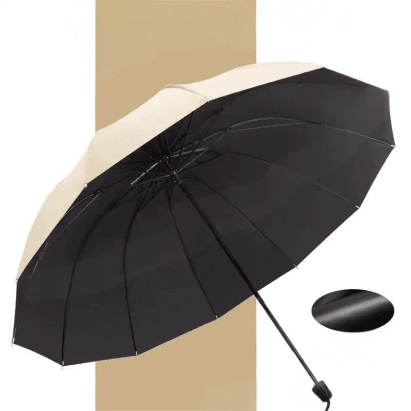 StormShield – 12-Rippen Faltbarer Winddichter Regenschirm - Image 14