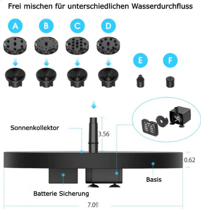 SunAqua - Solarbetriebener Wasserspringbrunnen | 50% RABATT - Image 6