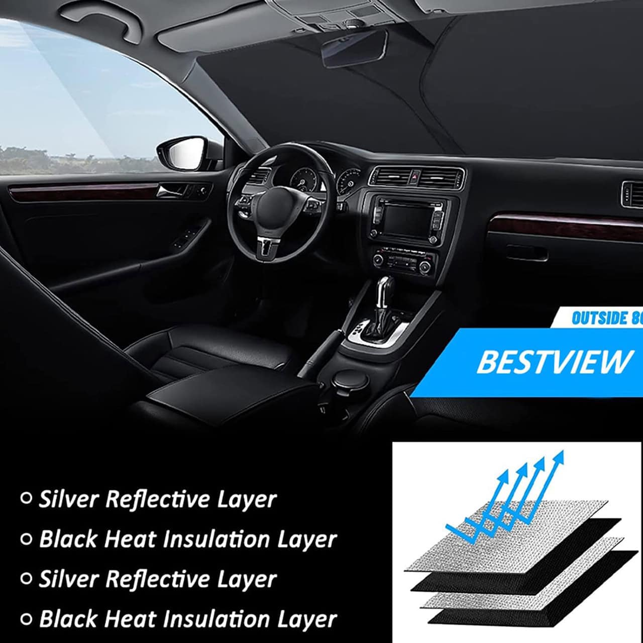 SunVisor™ Ausziehbarer Auto-Sonnenschutz Für Windschutzscheiben | 1+1 GRATIS - Image 7